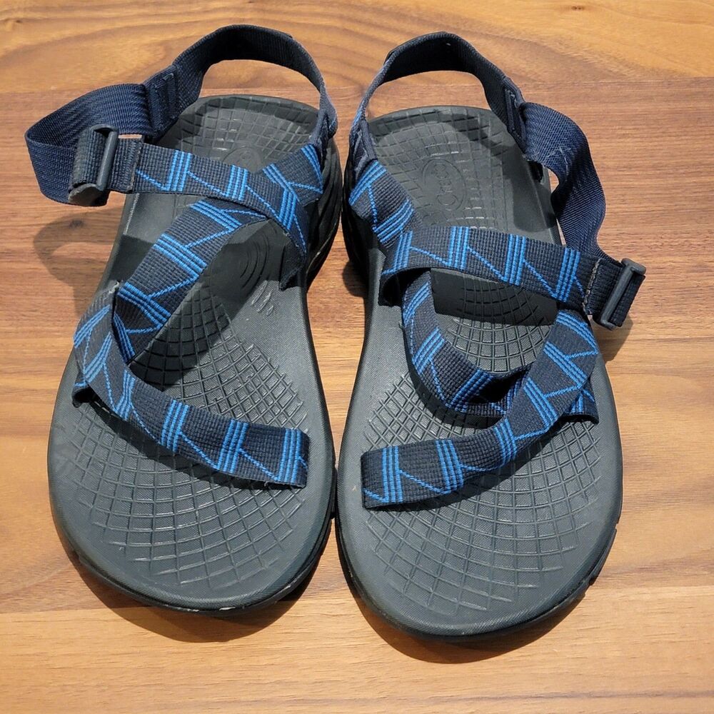 Chaco ZVOLV Men's Size 11 Imperial Blue & Black Sport Toe Loop Strappy Sandals